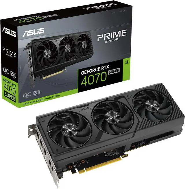 Alt view image 12 of 13 - ASUS Prime GeForce RTX 4070 SUPER OC Edition 12GB GDDR6X Graphics Card (PCIe 4.0, 12GB GDDR6X, DLSS 3, HDMI 2.1a, DisplayPort 1.4a) PRIME-RTX4070S-O12G