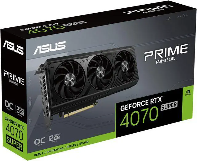Alt view image 13 of 13 - ASUS Prime GeForce RTX 4070 SUPER OC Edition 12GB GDDR6X Graphics Card (PCIe 4.0, 12GB GDDR6X, DLSS 3, HDMI 2.1a, DisplayPort 1.4a) PRIME-RTX4070S-O12G