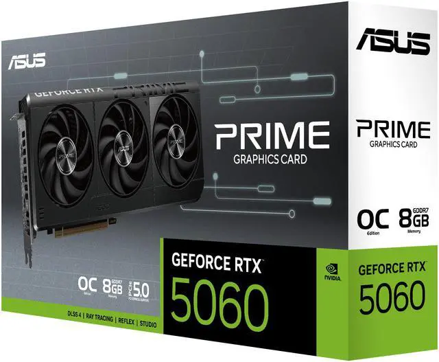 Alt view image 10 of 12 - ASUS PRIME GeForce RTX 5060 8GB GDDR7 PCI Express 5.0 x8 Graphics Card PRIME-RTX5060-O8G
