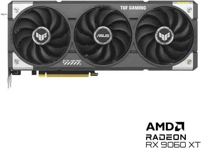 Alt view image 2 of 12 - ASUS TUF Gaming Radeon RX 9060 XT 16GB GDDR6 PCI Express 5.0 x16 ATX Graphics Card TUF-RX9060XT-O16G-GAMING RX 9060XT 16GB