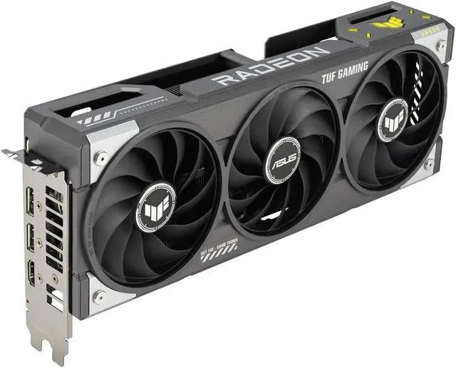 Alt view image 3 of 12 - ASUS TUF Gaming Radeon RX 9060 XT 16GB GDDR6 PCI Express 5.0 x16 ATX Graphics Card TUF-RX9060XT-O16G-GAMING RX 9060XT 16GB