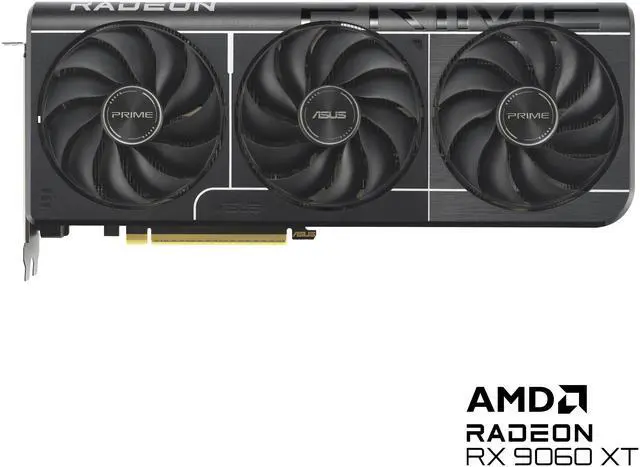 Alt view image 2 of 12 - ASUS PRIME Radeon RX 9060 XT 8GB GDDR6 PCI Express 5.0 x16 ATX Graphics Card PRIME-RX9060XT-O8G RX 9060XT 8GB