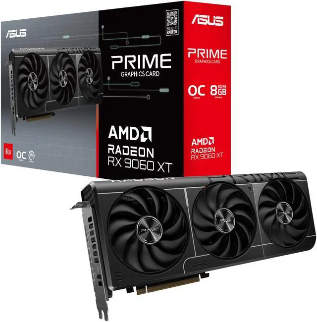 Alt view image 11 of 12 - ASUS PRIME Radeon RX 9060 XT 8GB GDDR6 PCI Express 5.0 x16 ATX Graphics Card PRIME-RX9060XT-O8G RX 9060XT 8GB