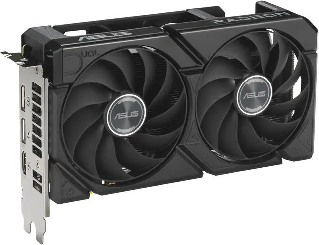 Alt view image 3 of 9 - ASUS Dual Radeon RX 9060 XT 8GB 128-Bit GDDR6 PCI Express 5.0 Graphics Card DUAL-RX9060XT-8G RX 9060XT