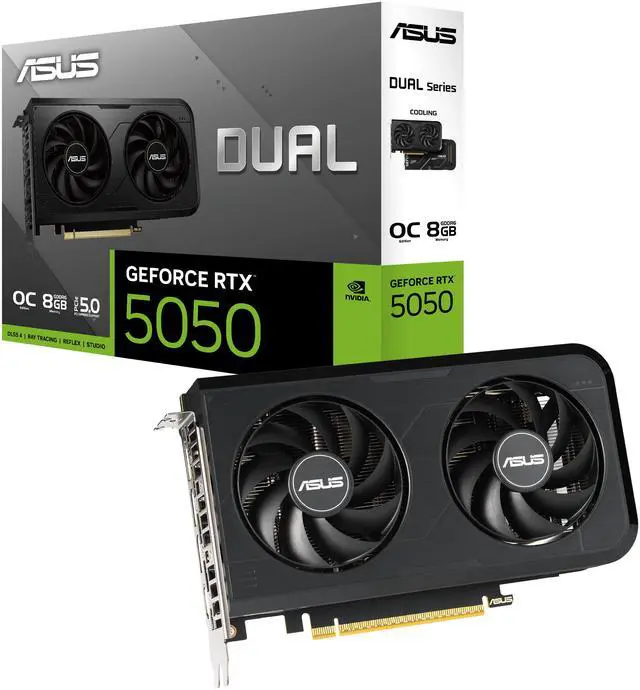 Alt view image 15 of 16 - ASUS Dual GeForce RTX 5050 8GB GDDR6 PCI Express 5.0 x8 ATX Graphics Card DUAL-RTX5050-O8G