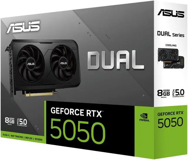 Alt view image 12 of 12 - ASUS Dual GeForce RTX 5050 8GB GDDR6 PCI Express 5.0 x8 ATX Graphics Card DUAL-RTX5050-8G