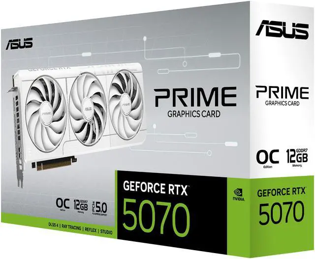 Alt view image 11 of 13 - ASUS PRIME GeForce RTX 5070 12GB GDDR7 PCI Express 5.0 x16 ATX Graphics Card DLSS 4.0 PRIME-RTX5070-O12G-WHITE