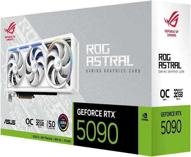 Alt view image 9 of 19 - ASUS ROG Astral GeForce RTX 5090 32GB GDDR7 PCI Express 5.0 Graphics Card ROG-ASTRAL-RTX5090-O32G-WHITE