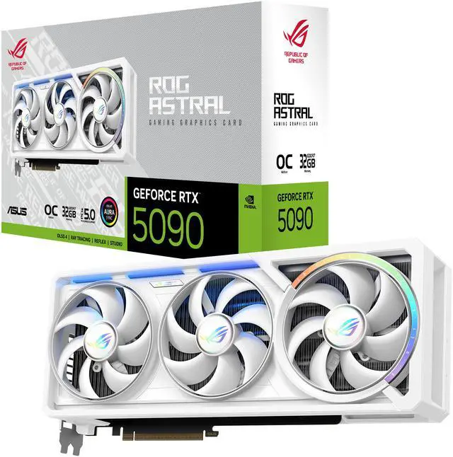Alt view image 10 of 19 - ASUS ROG Astral GeForce RTX 5090 32GB GDDR7 PCI Express 5.0 Graphics Card ROG-ASTRAL-RTX5090-O32G-WHITE