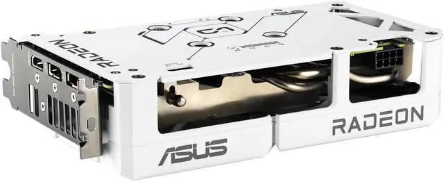 Alt view image 9 of 14 - ASUS Dual Radeon RX 9060 XT 16GB GDDR6 PCI Express 5.0 x16 ATX Graphics Card DUAL-RX9060XT-16G-WHITE