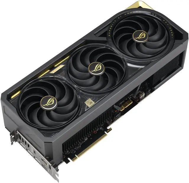 Alt view image 3 of 10 - ASUS ROG Astral GeForce RTX 5090 Edition 20 (PCIe 5.0, 32GB GDDR7, HDMI/ DisplayPort 2.1, 4-fan, curved-screen AMOLED display, liquid metal GPU cooling, dual power input up to 800W)