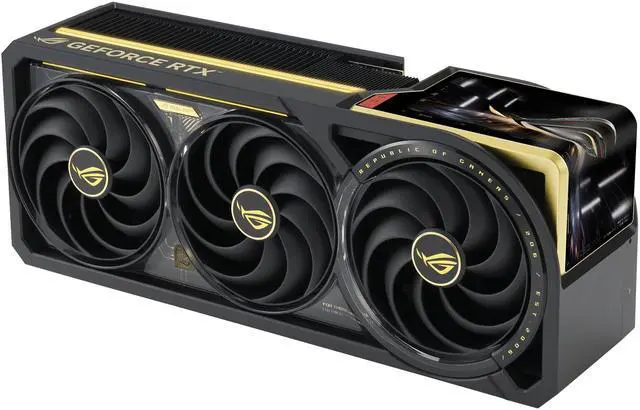 Alt view image 6 of 10 - ASUS ROG Astral GeForce RTX 5090 Edition 20 (PCIe 5.0, 32GB GDDR7, HDMI/ DisplayPort 2.1, 4-fan, curved-screen AMOLED display, liquid metal GPU cooling, dual power input up to 800W)