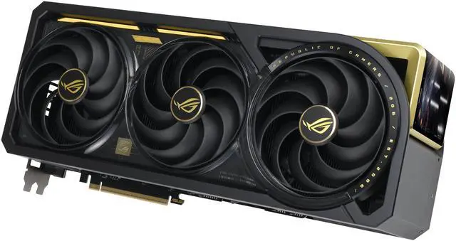 Alt view image 7 of 10 - ASUS ROG Astral GeForce RTX 5090 Edition 20 (PCIe 5.0, 32GB GDDR7, HDMI/ DisplayPort 2.1, 4-fan, curved-screen AMOLED display, liquid metal GPU cooling, dual power input up to 800W)