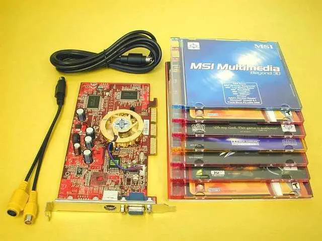 Alt view image 2 of 3 - MSI GeForce4 MX440 64MB DDR AGP 2X/4X Graphics Card G4MX440-T