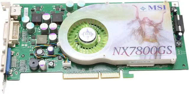 Alt view image 2 of 6 - MSI GeForce 7800GS 256MB GDDR3 AGP 4X/8X Graphics Card NX7800GS-TD256