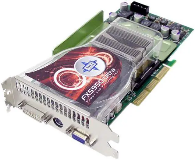 MSI GeForce 7600 GS 256MB AGP 8X - Carte Graphique Défectueuse (Pièces)