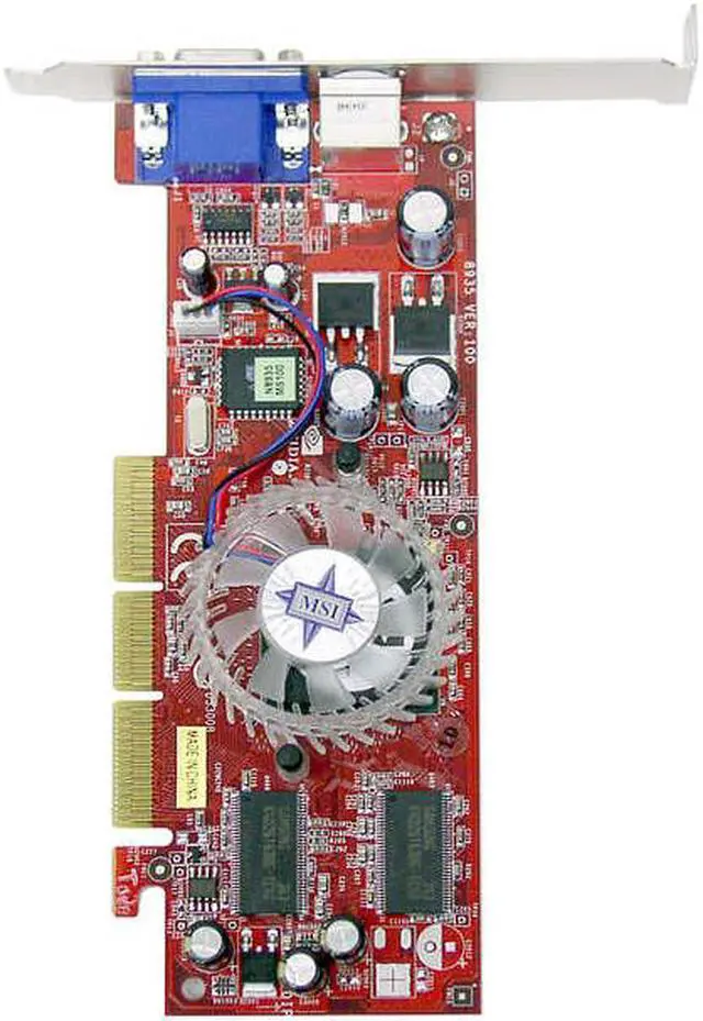 Alt view image 2 of 5 - MSI GeForce4 MX440-8X 64MB DDR AGP 4X/8X Graphics Card MX440-T8X
