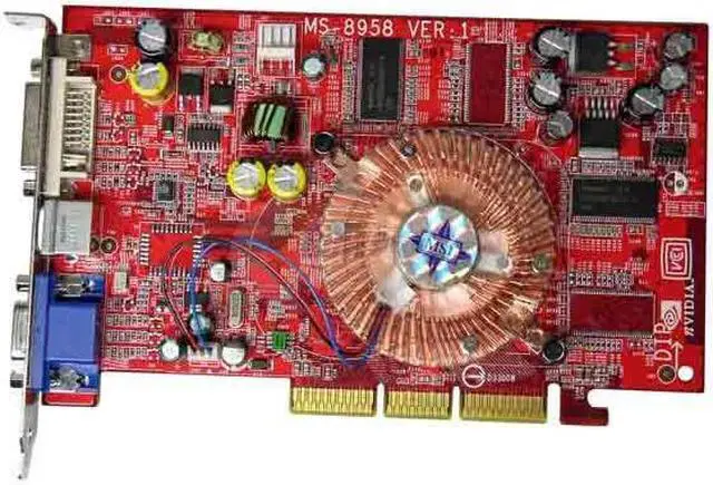 Alt view image 2 of 5 - MSI GeForce FX 5700LE 128MB DDR AGP 4X/8X Graphics Card FX5700LE-TD128