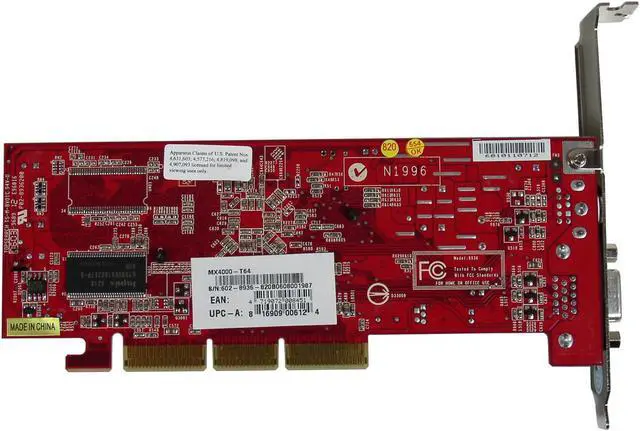 Alt view image 3 of 3 - MSI MX4000-T64 GeForce MX4000 64MB 32-bit DDR AGP 2X/4X Video Card