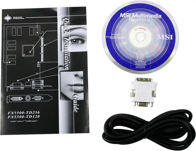 Alt view image 4 of 5 - MSI GeForce FX 5500 256MB DDR AGP 4X/8X Graphics Card FX5500-TD256