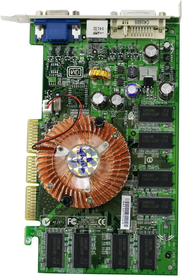 Alt view image 2 of 5 - MSI GeForce FX 5500 256MB DDR AGP 4X/8X Graphics Card FX5500-TD256
