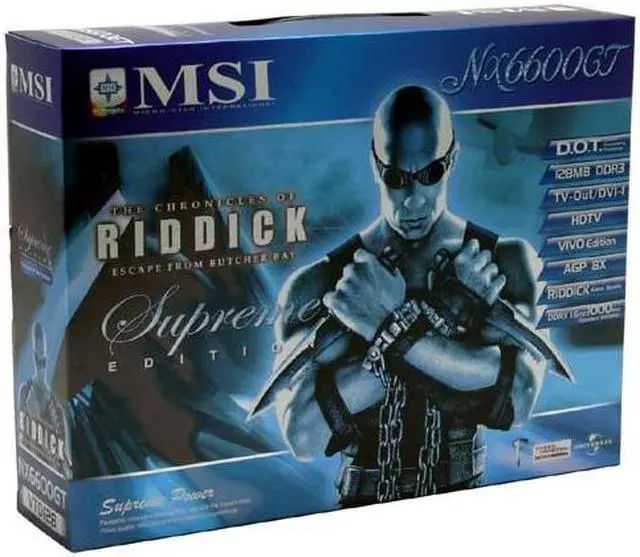 Alt view image 6 of 6 - MSI GeForce 6600GT 128MB GDDR3 AGP 4X/8X Graphics Card NX6600GT-VTD128SP