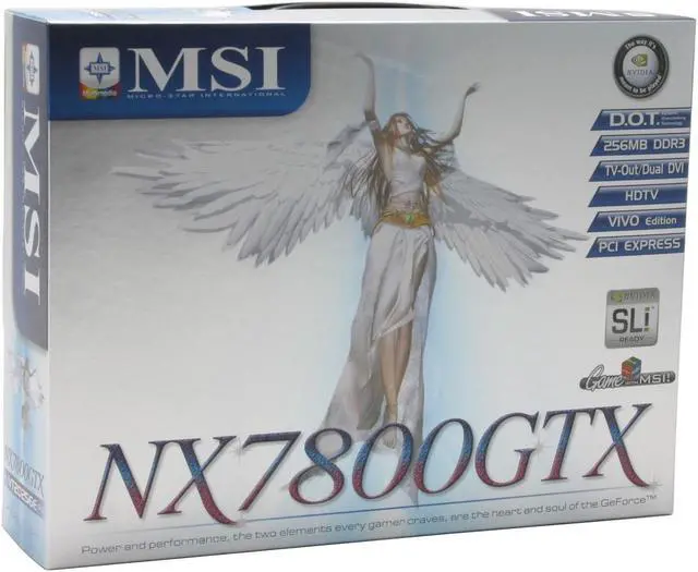 Alt view image 6 of 6 - MSI GeForce 7800GTX 256MB GDDR3 PCI Express x16 SLI Support Graphics Card NX7800GTX-VT2D256E