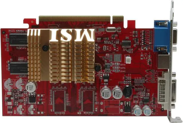 Alt view image 2 of 5 - MSI Radeon X300SE HyperMemory 256MB Hyper Memory(128M on board) DDR PCI Express x16 Graphics Card RX300HM-TD128E