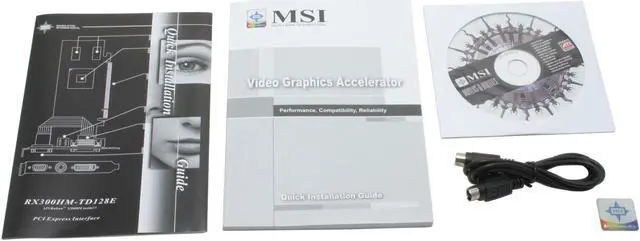 Alt view image 4 of 5 - MSI Radeon X300SE HyperMemory 256MB Hyper Memory(128M on board) DDR PCI Express x16 Graphics Card RX300HM-TD128E