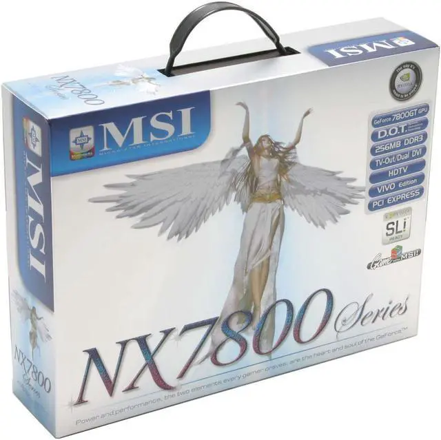 Alt view image 5 of 5 - MSI GeForce 7800GT 256MB GDDR3 PCI Express x16 SLI Support Graphics Card NX7800GT-VT2D256E
