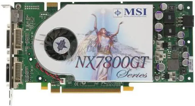 Alt view image 2 of 5 - MSI GeForce 7800GT 256MB GDDR3 PCI Express x16 SLI Support Graphics Card NX7800GT-VT2D256E