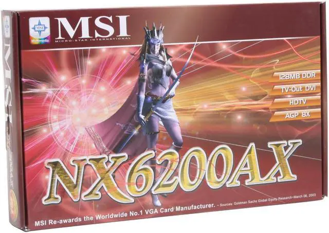 Alt view image 6 of 6 - MSI GeForce 6200 128MB DDR AGP 4X/8X Graphics Card NX6200AX-TD128LF