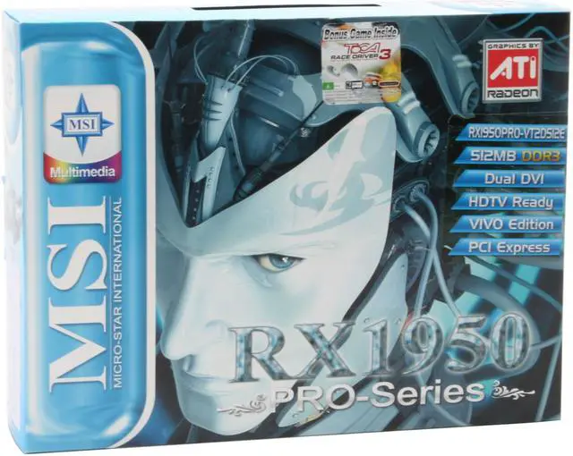 Alt view image 7 of 7 - MSI Radeon X1950PRO 512MB GDDR3 PCI Express x16 CrossFireX Support Graphics Card RX1950PRO-VT2D512E