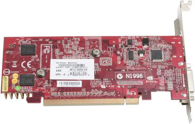 Alt view image 5 of 7 - MSI GeForce 7300GS 256MB GDDR2 PCI Express x16 Low Profile Graphics Card NX7300GS-MD256EH