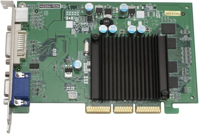 Alt view image 2 of 6 - MSI GeForce 6200 256MB GDDR2 AGP 4X/8X Graphics Card NX6200AX-TD256