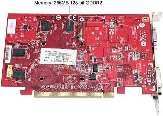 Alt view image 4 of 6 - MSI Radeon X1550 512MB(256MB on Board) GDDR2 PCI Express x16 Graphics Card RX1550-TD256E