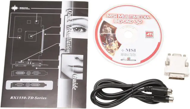 Alt view image 5 of 6 - MSI Radeon X1550 512MB(256MB on Board) GDDR2 PCI Express x16 Graphics Card RX1550-TD256E