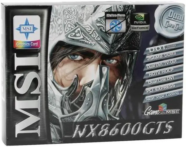 Alt view image 7 of 7 - MSI GeForce 8600 GTS 256MB GDDR3 PCI Express x16 SLI Support Graphics Card NX8600GTS-T2D256EZ HD