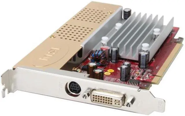 Alt view image 2 of 4 - MSI Radeon X1550 Support up to 512MB (128MB onboard) GDDR2 PCI Express x16 Graphics Card RX1550-TD128EH