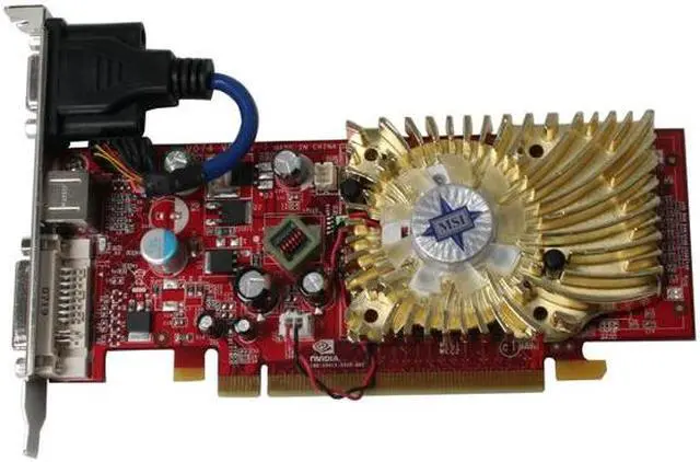 Alt view image 3 of 6 - MSI GeForce 8400 GS 256MB GDDR2 PCI Express x16 Graphics Card NX8400GS-TD256E