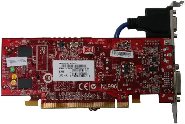 Alt view image 4 of 6 - MSI GeForce 8400 GS 256MB GDDR2 PCI Express x16 Graphics Card NX8400GS-TD256E