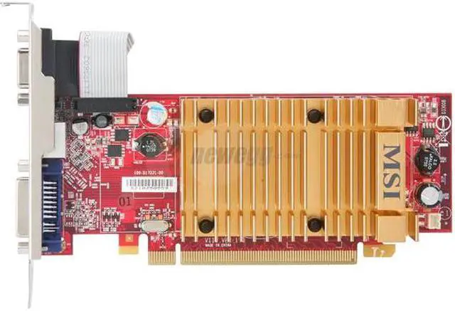 Alt view image 3 of 5 - MSI Radeon HD 2400PRO Support up to 512M(256MB onboard) GDDR2 PCI Express x16 Graphics Card RX2400PRO-TD256EH