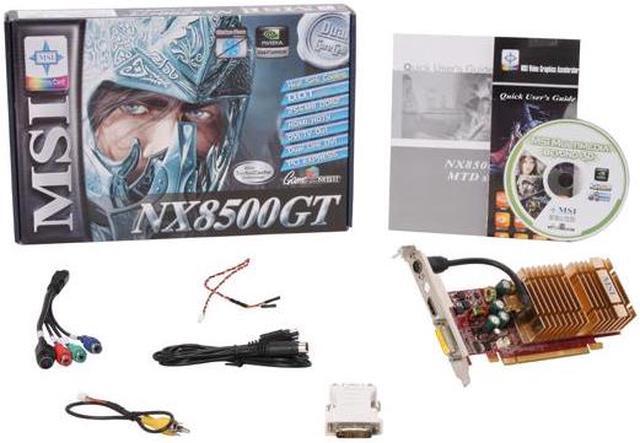 Alt view image 4 of 4 - MSI GeForce 8500 GT 256MB GDDR2 PCI Express x16 Graphics Card NX8500GT-MTD256EH