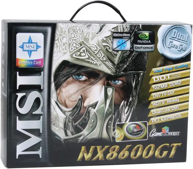 Alt view image 7 of 7 - MSI GeForce 8600 GT 512MB GDDR2 PCI Express x16 SLI Support Graphics Card NX8600GT-TD512EZ