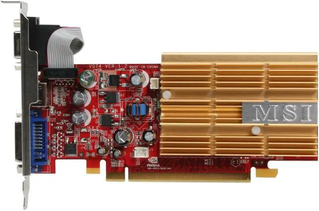 Alt view image 3 of 6 - MSI GeForce 8400 GS 256MB GDDR2 PCI Express x16 Graphics Card NX8400GS-TD256EH