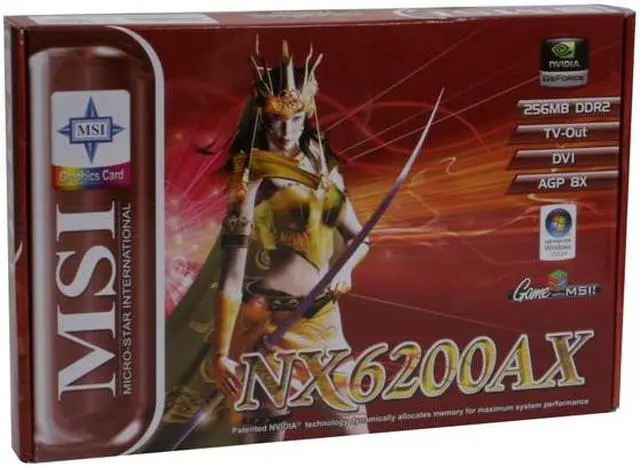 Alt view image 6 of 6 - MSI GeForce 6200 256MB GDDR2 AGP 8X Graphics Card NX6200AX-TD256H D2