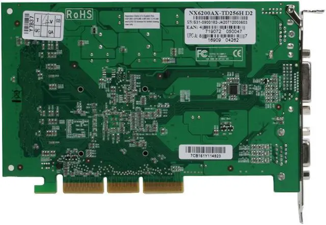 Alt view image 4 of 6 - MSI GeForce 6200 256MB GDDR2 AGP 8X Graphics Card NX6200AX-TD256H D2