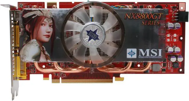 Alt view image 3 of 8 - MSI GeForce 8800 GT 512MB GDDR3 PCI Express 2.0 x16 SLI Support Graphics Card NX8800GT 512M OC