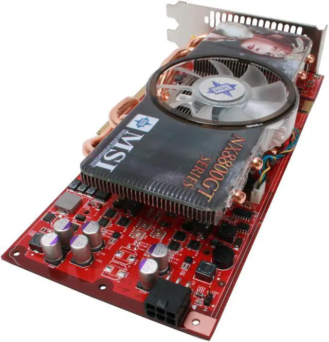 Alt view image 5 of 8 - MSI GeForce 8800 GT 512MB GDDR3 PCI Express 2.0 x16 SLI Support Graphics Card NX8800GT 512M OC