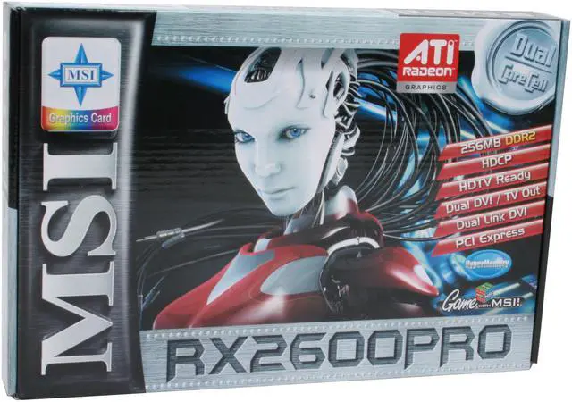 Alt view image 6 of 6 - MSI Radeon HD 2600PRO 256MB GDDR2 PCI Express x16 Graphics Card RX2600Pro-T2D256E